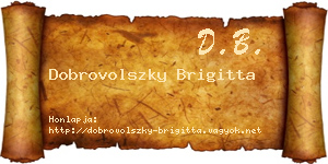 Dobrovolszky Brigitta névjegykártya